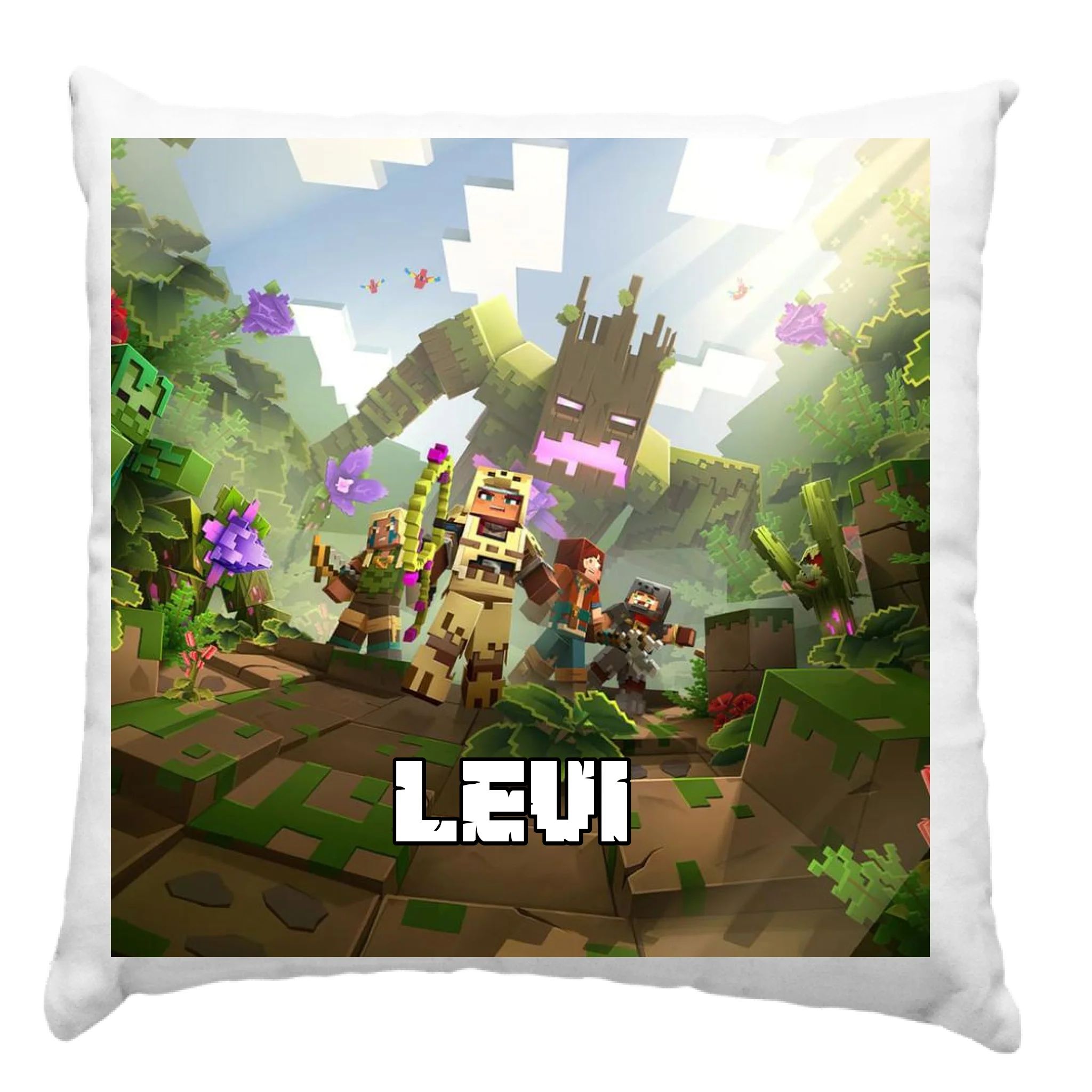 Minecraft kalandok párna saját névvel