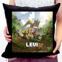 Minecraft kalandok párna saját névvel