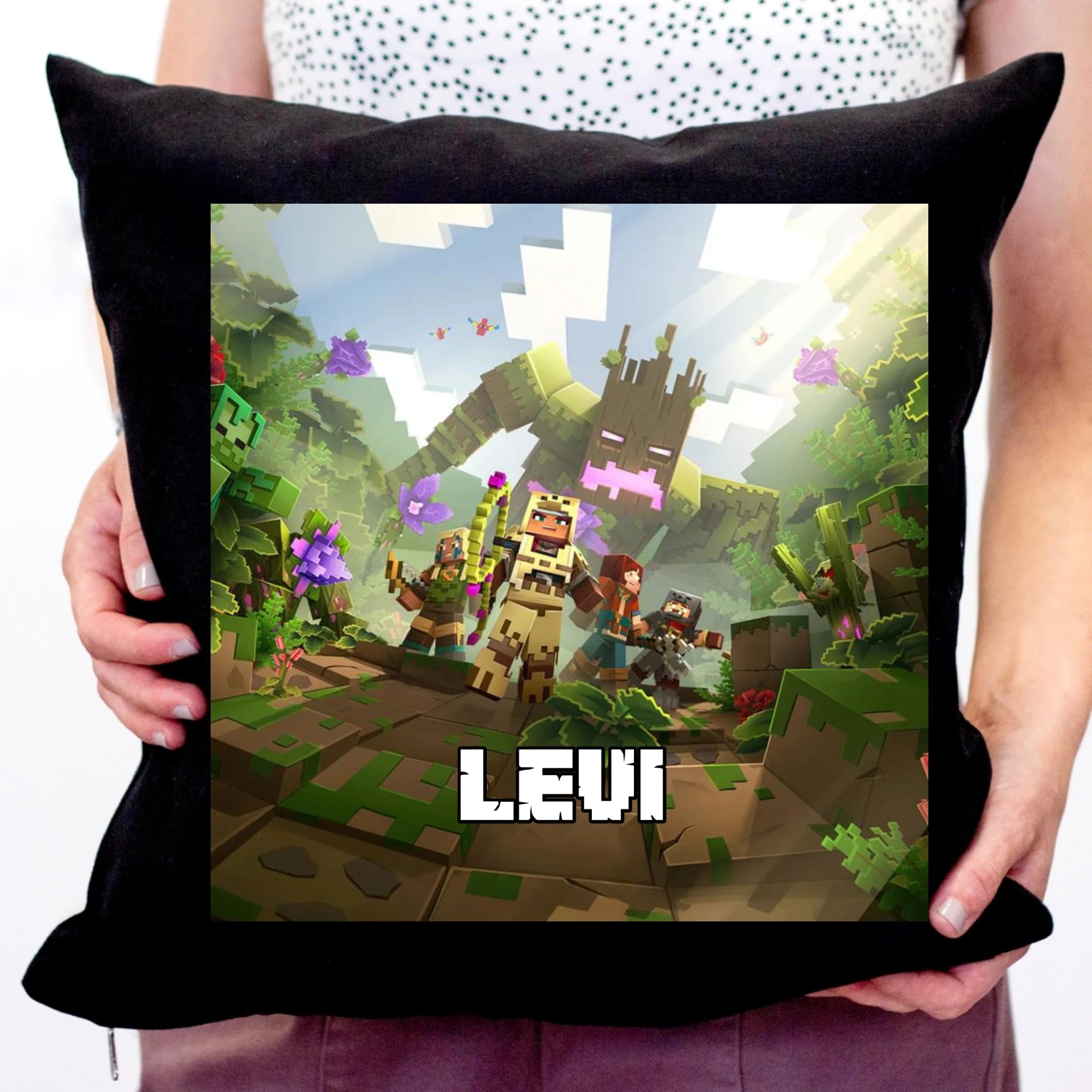 Minecraft kalandok párna saját névvel