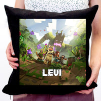 Minecraft kalandok párna saját névvel