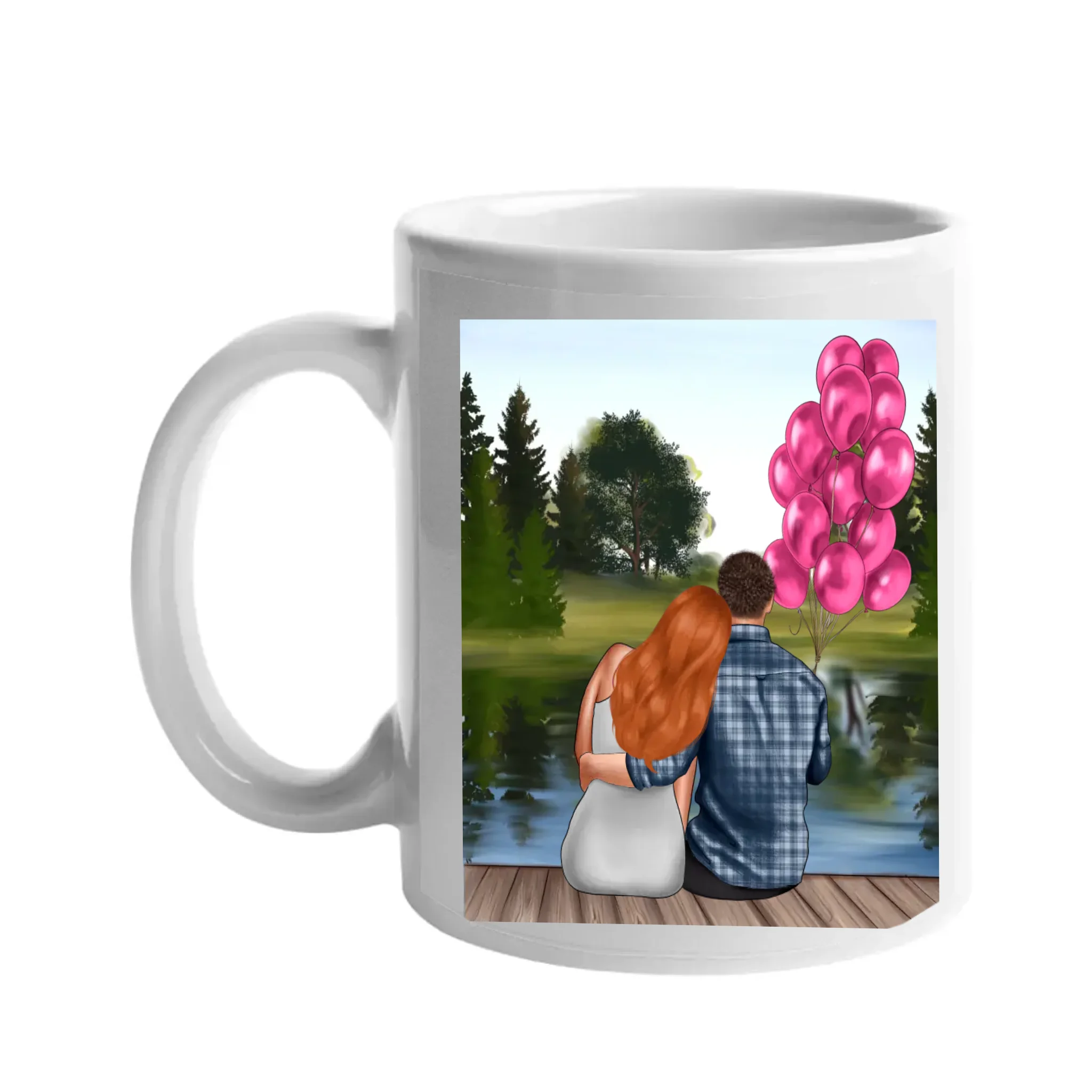 Páros bababejelentő bögre