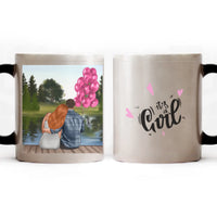 Páros bababejelentő bögre