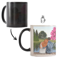 Páros bababejelentő bögre