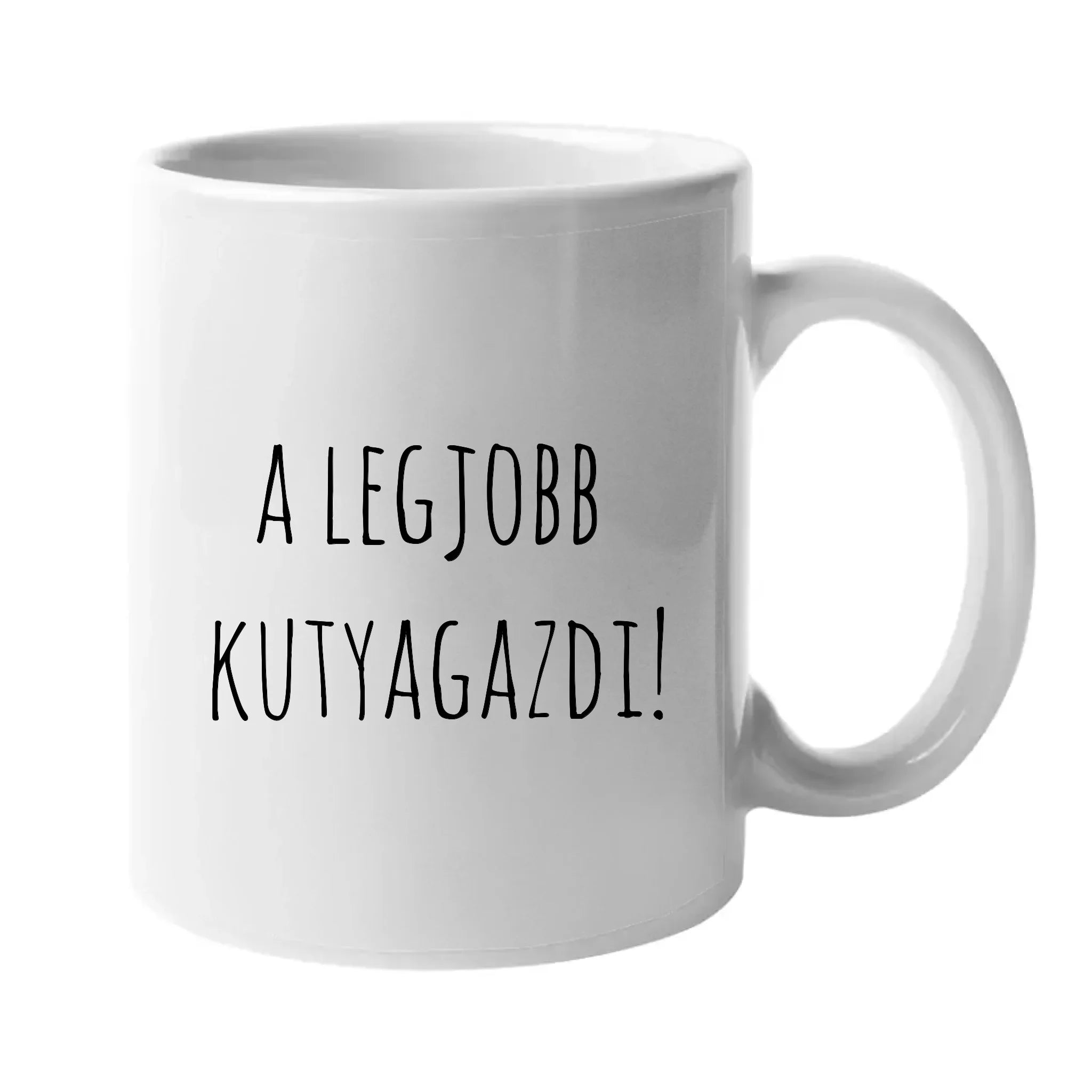 Egyedi bögre vállon ülő kutyákkal