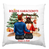 Karácsonyi ajándék párna pároknak