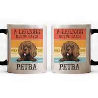A legjobb kutyagazdi egyedi ajándék bögre