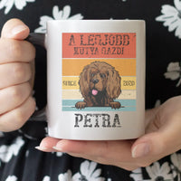 A legjobb kutyagazdi egyedi ajándék bögre