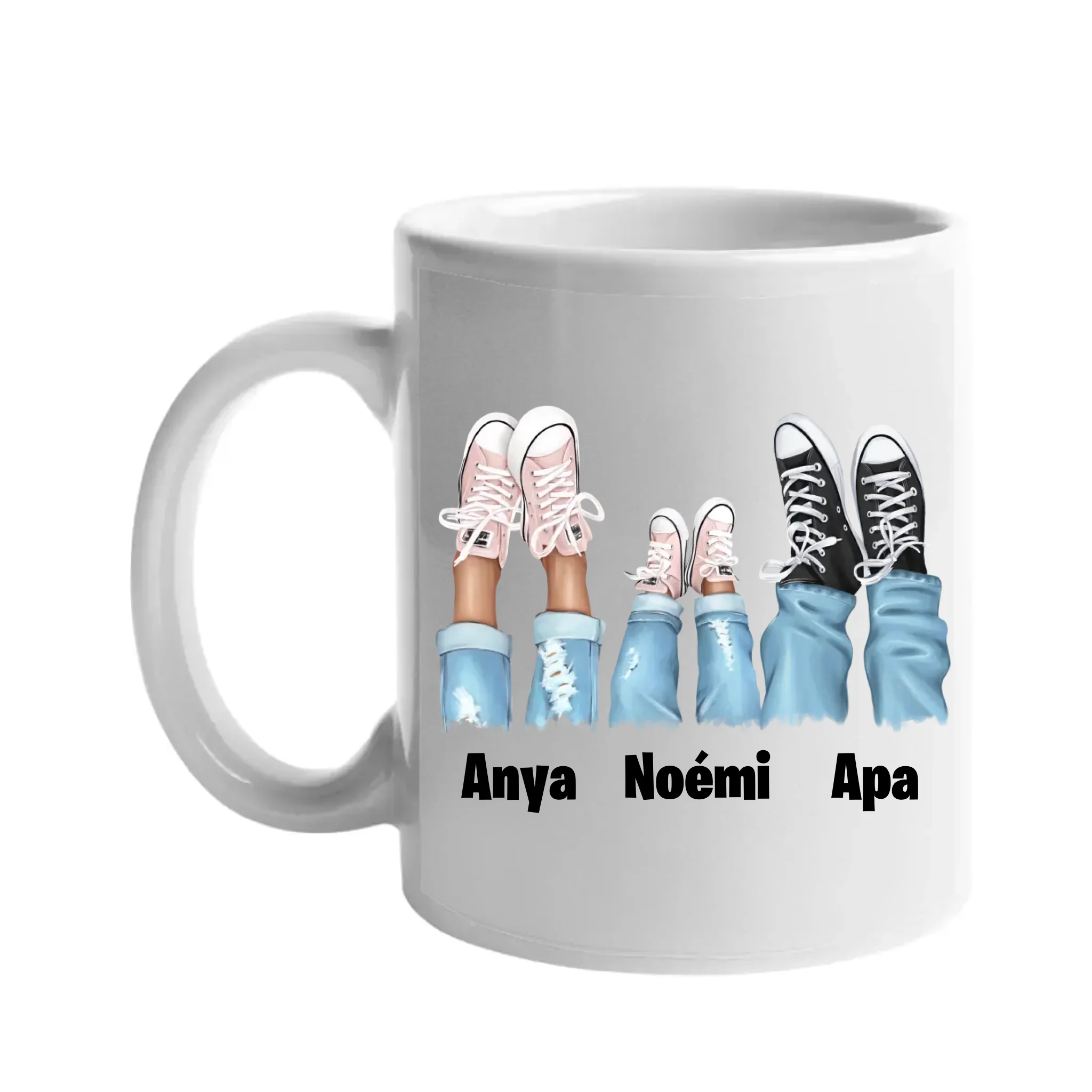 Tornacipős család bögre