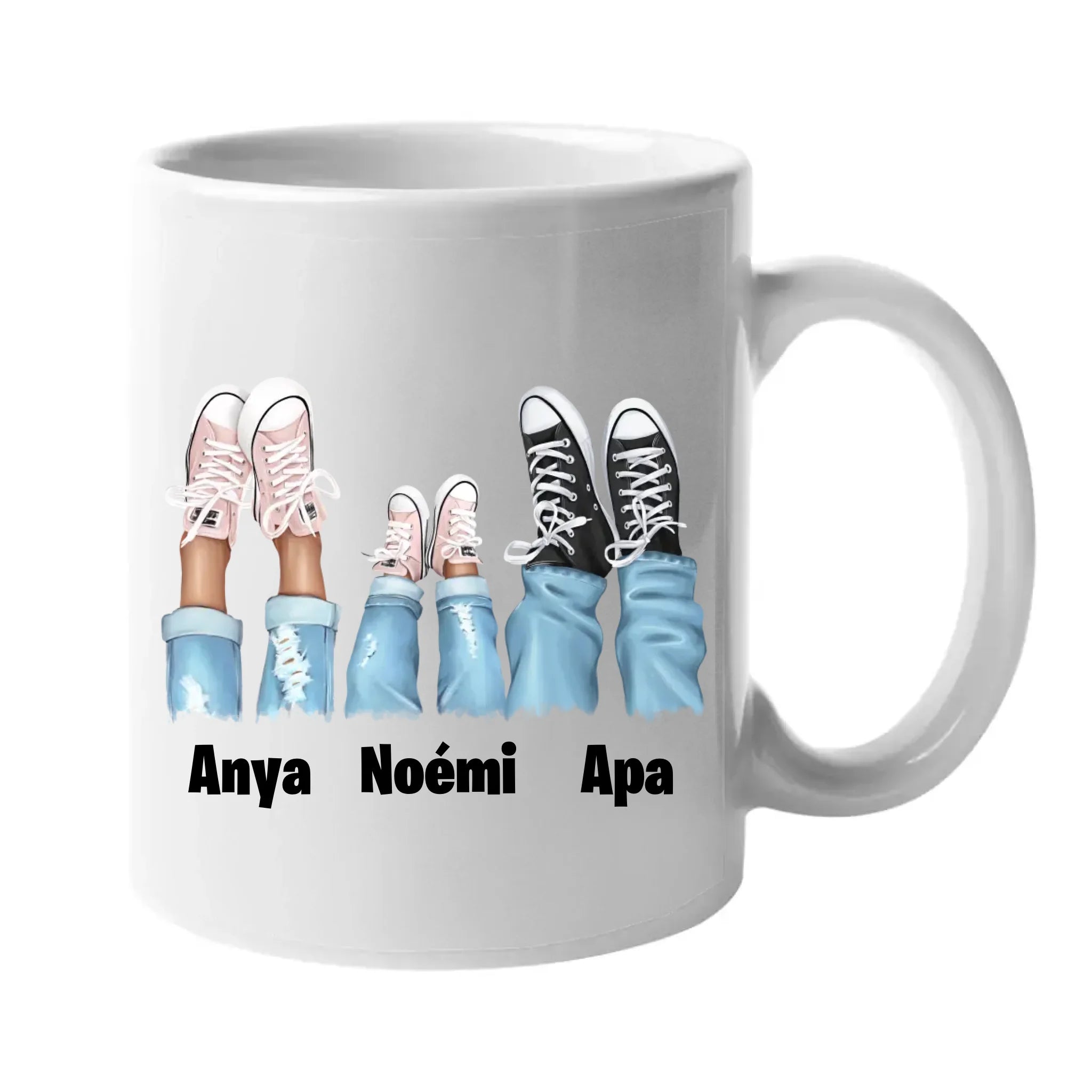 Tornacipős család bögre