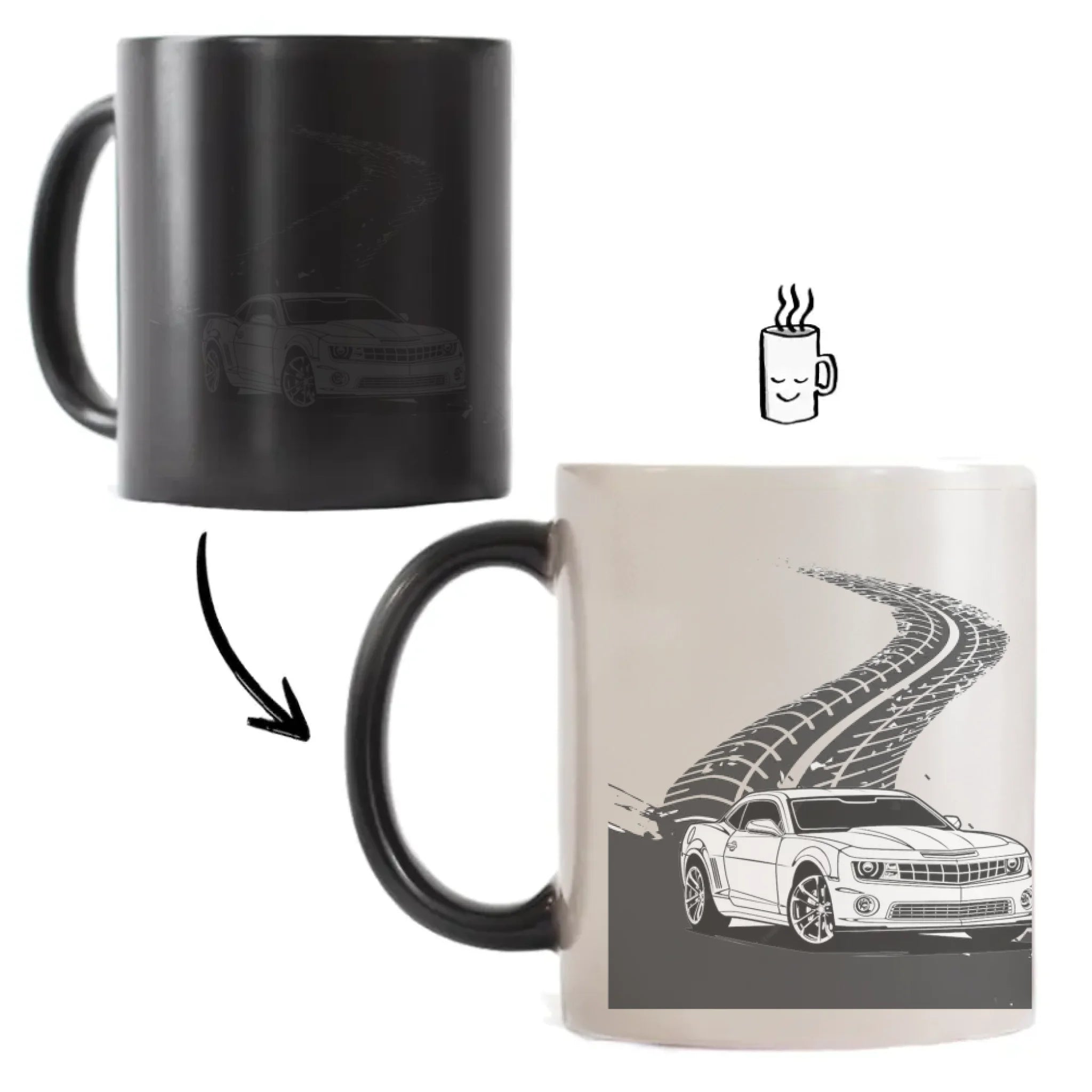 Egyedi képes autós bögre választható autóval