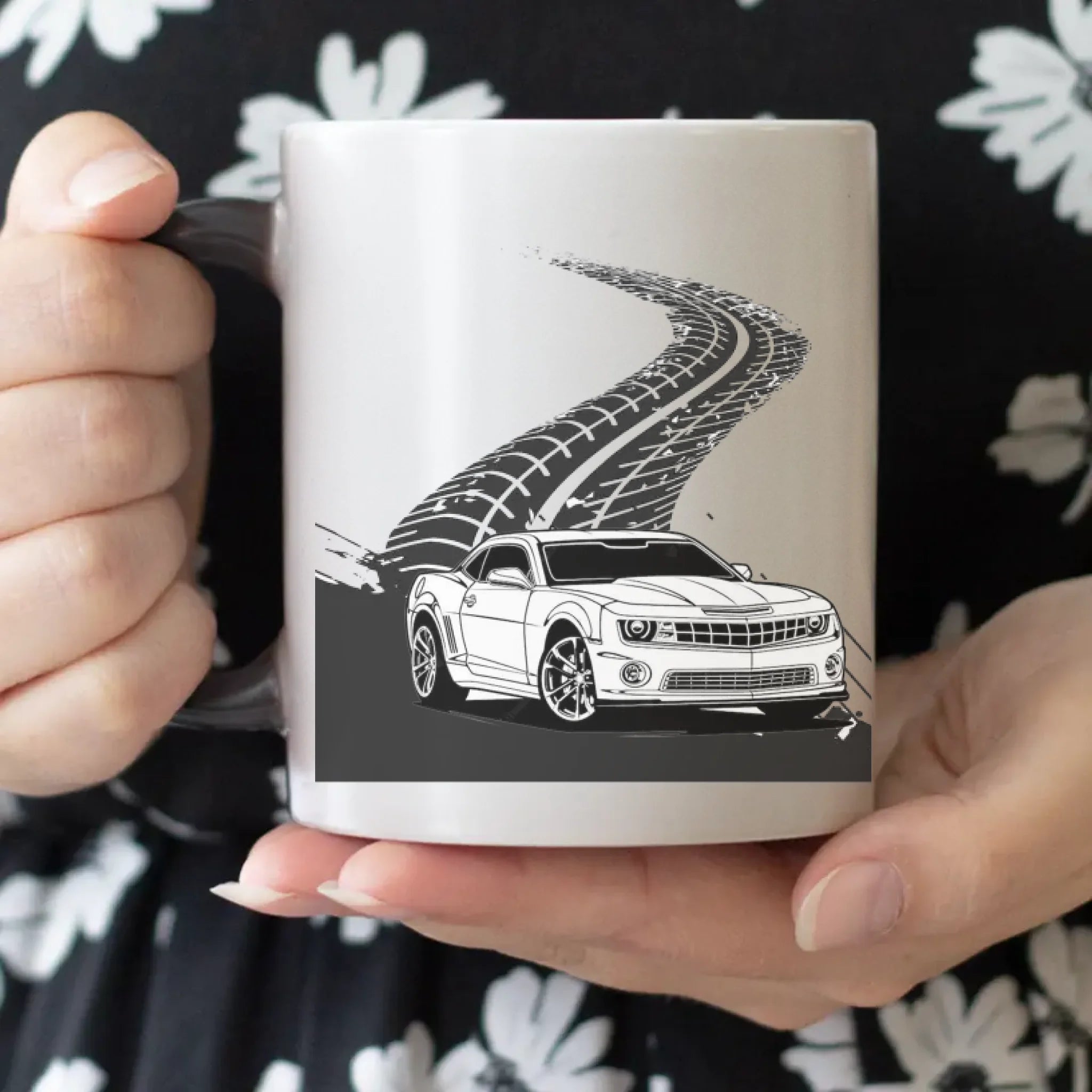 Egyedi képes autós bögre választható autóval