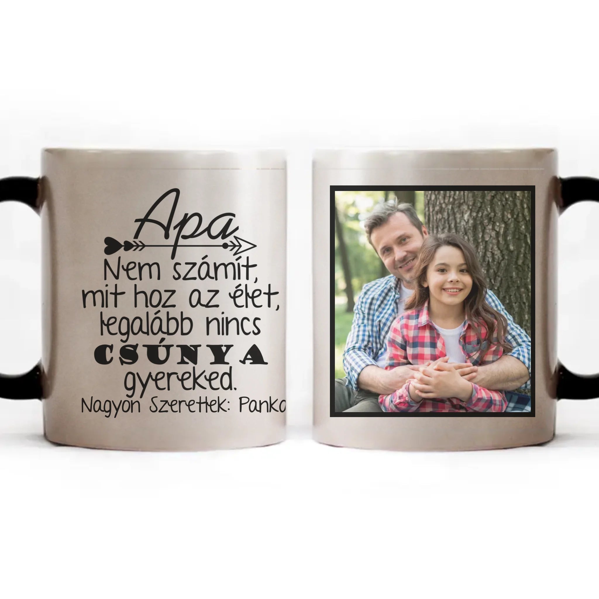 Nem számít mit hoz az élet vicces bögre apák napjára