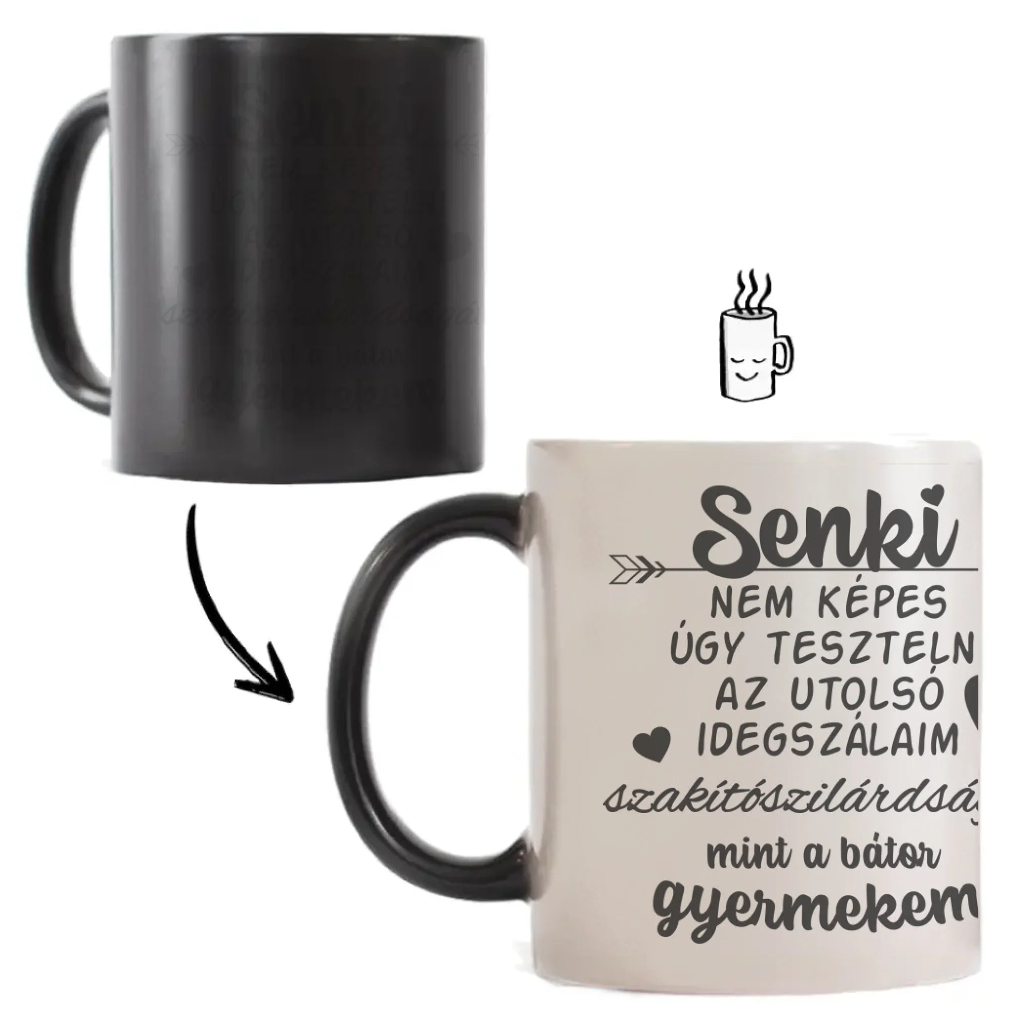 Ajándék bögre Apák napjára vicces felirattal és képpel