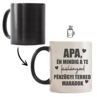 Mindig a Te kislányod vicces Apák napi bögre