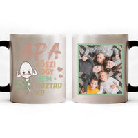 Vicces Apák napi ajándék bögre fotóval