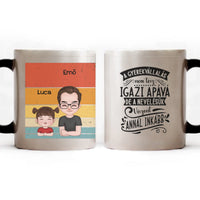 Nevelőapa bögre szerkeszthető karakterekkel