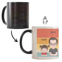 Nevelőapa bögre szerkeszthető karakterekkel