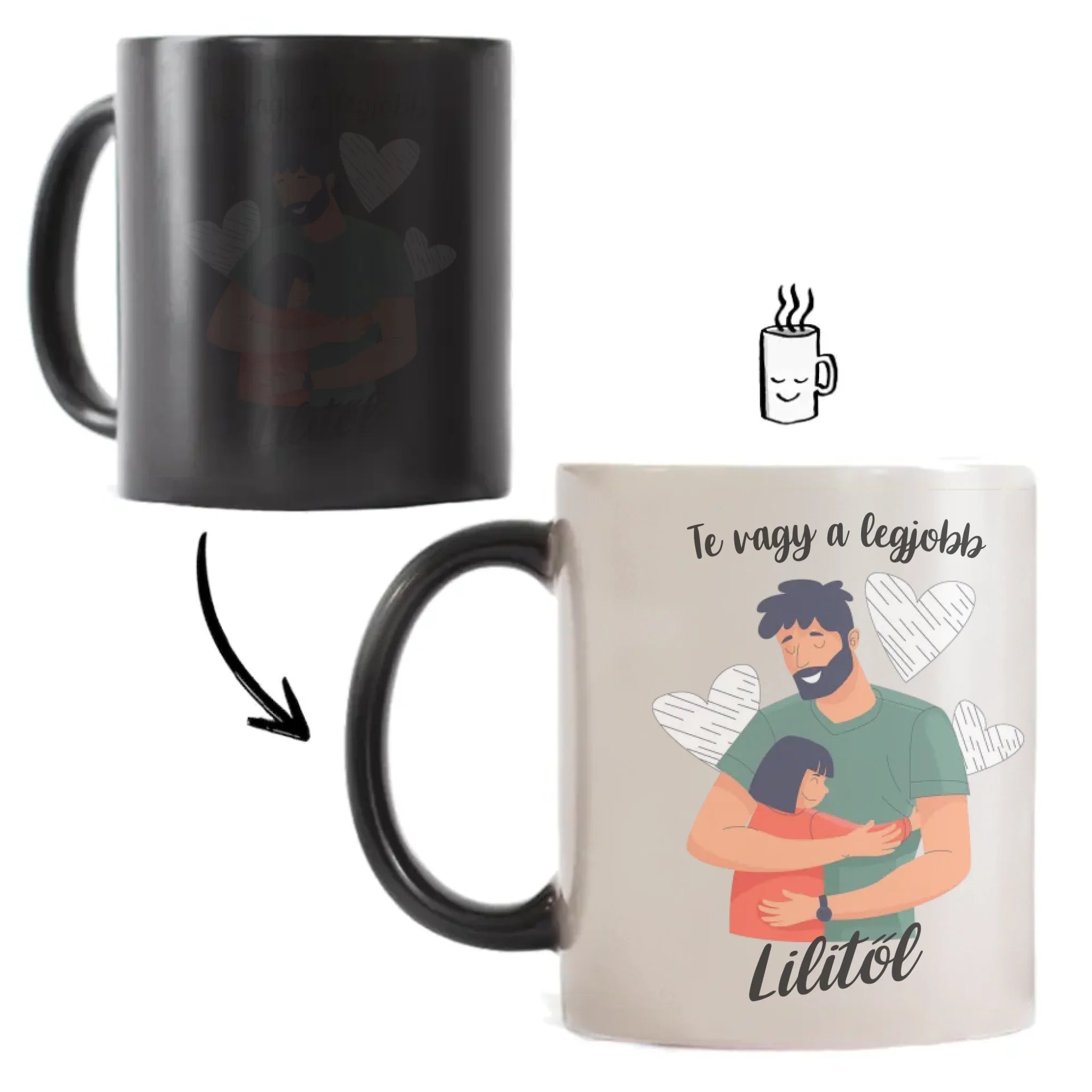 Nevelőapa bögre felirattal