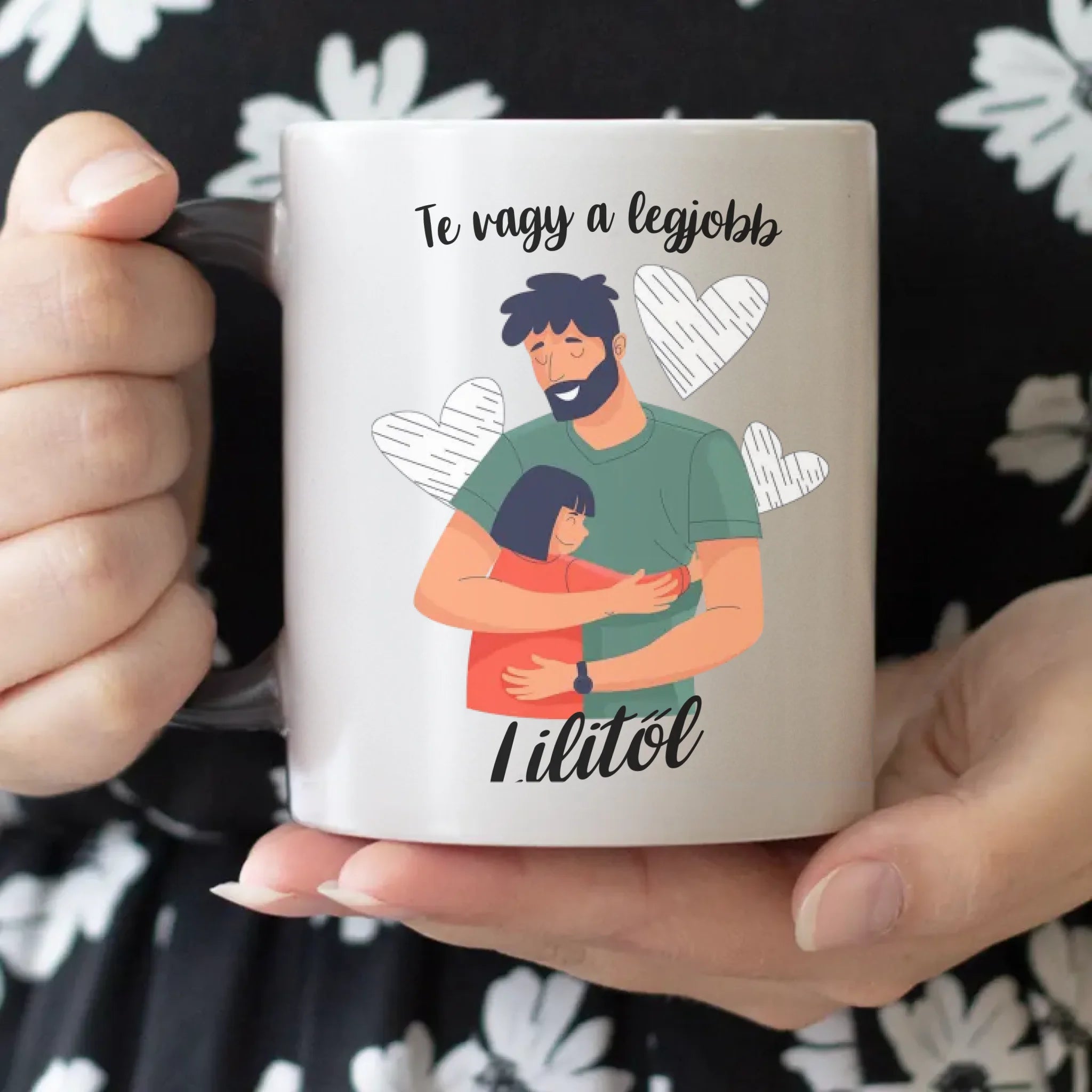 Nevelőapa bögre felirattal