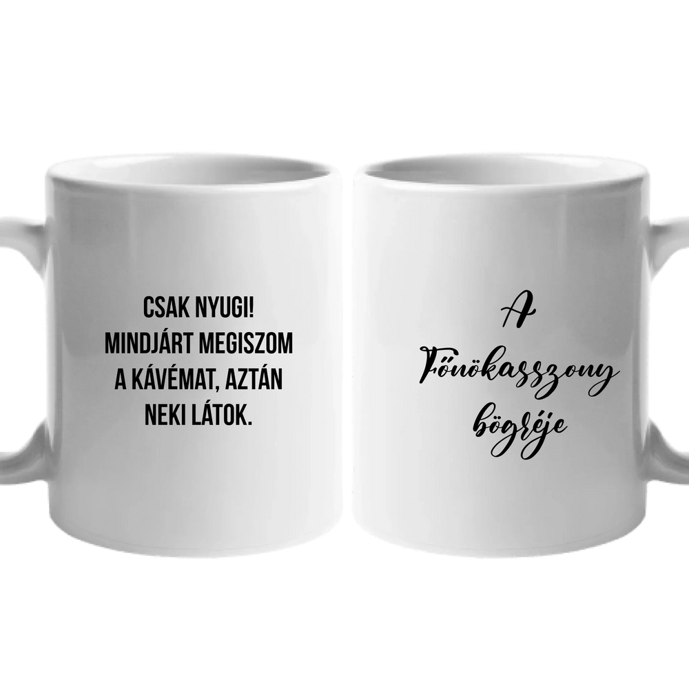 Egyedi feliratos bögre