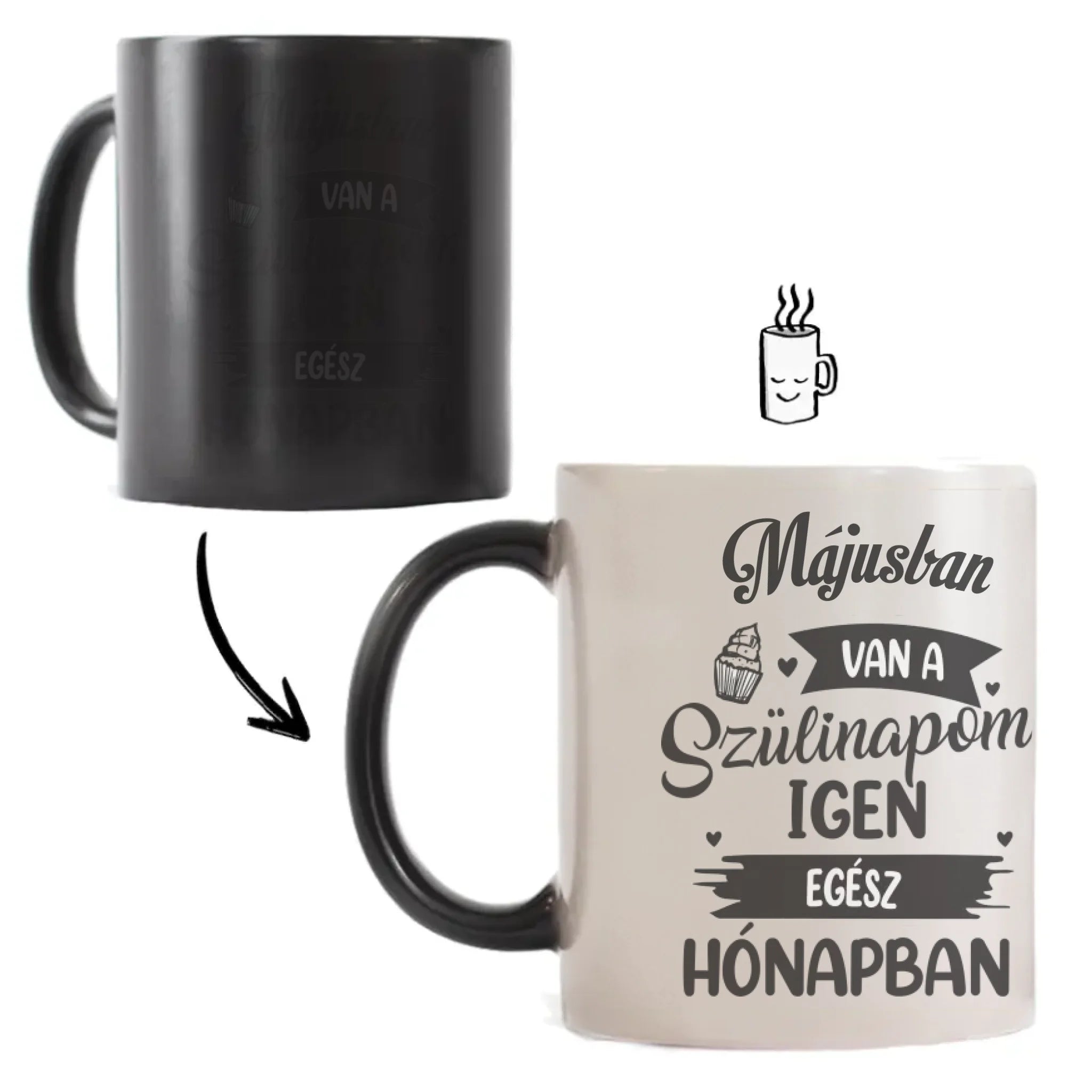 Egész hónapban szülinap egyedi képes vicces szülinapi bögre