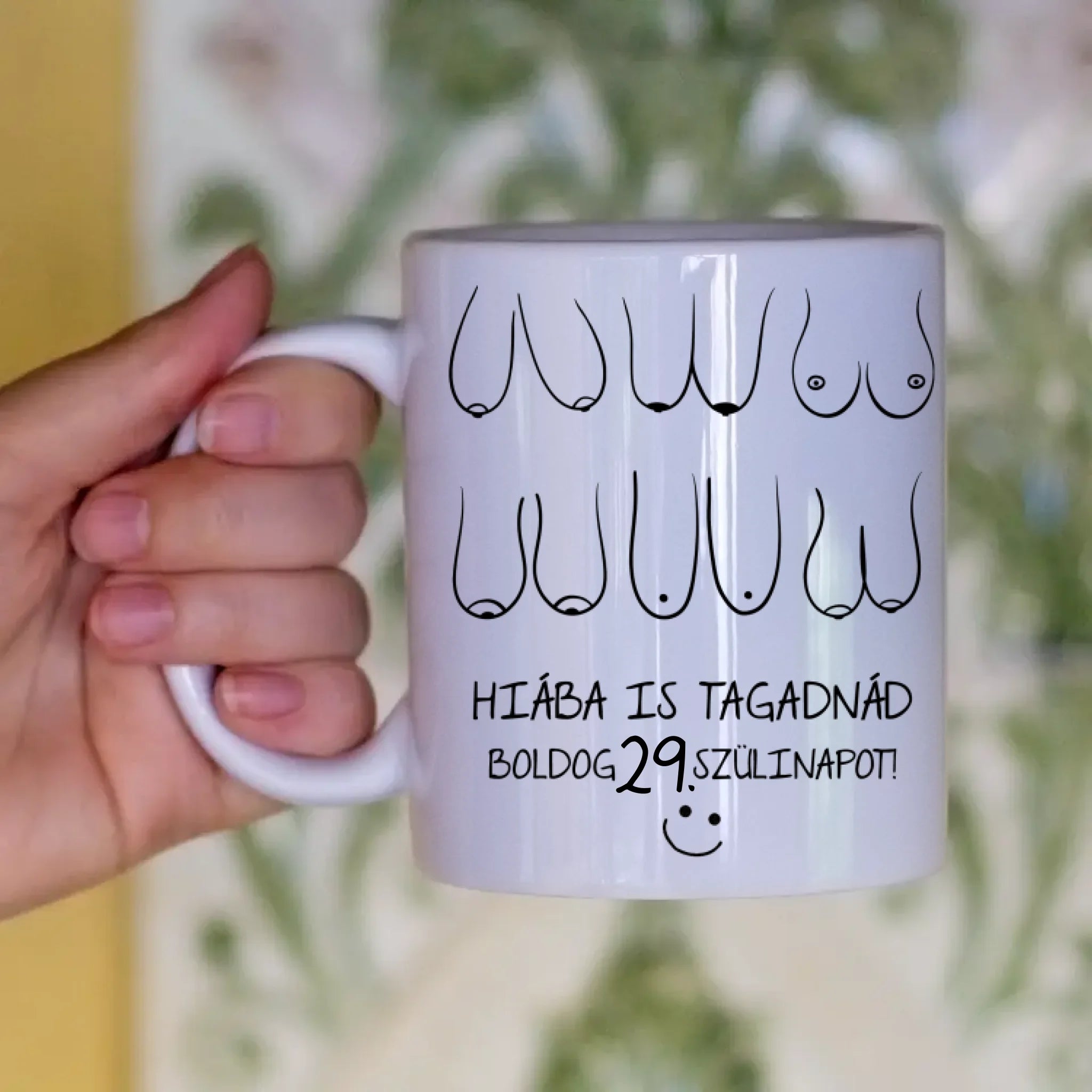Hiába is tagadnád egyedi képes vicces szülinapi bögre