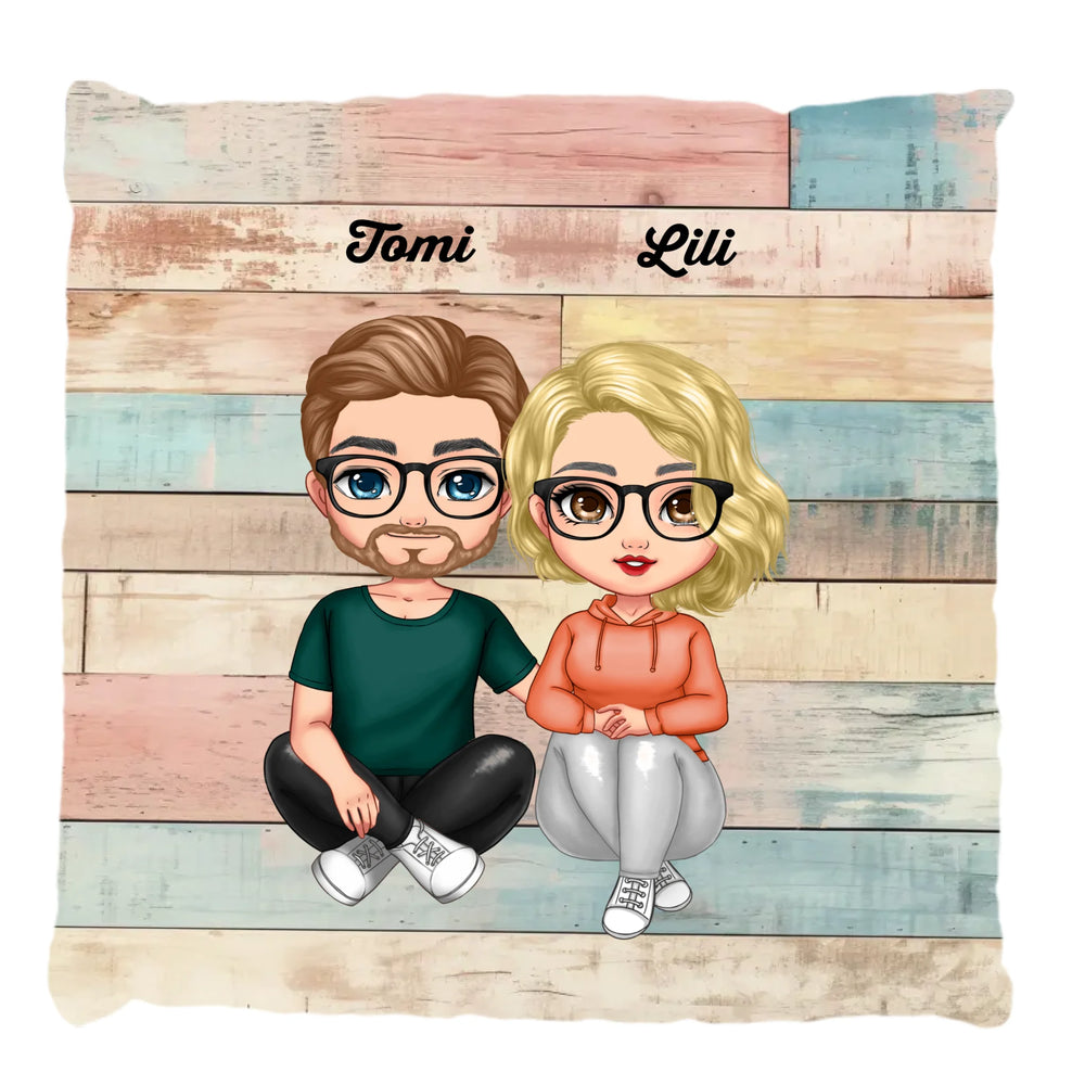 Cuki páros telinyomatos párna