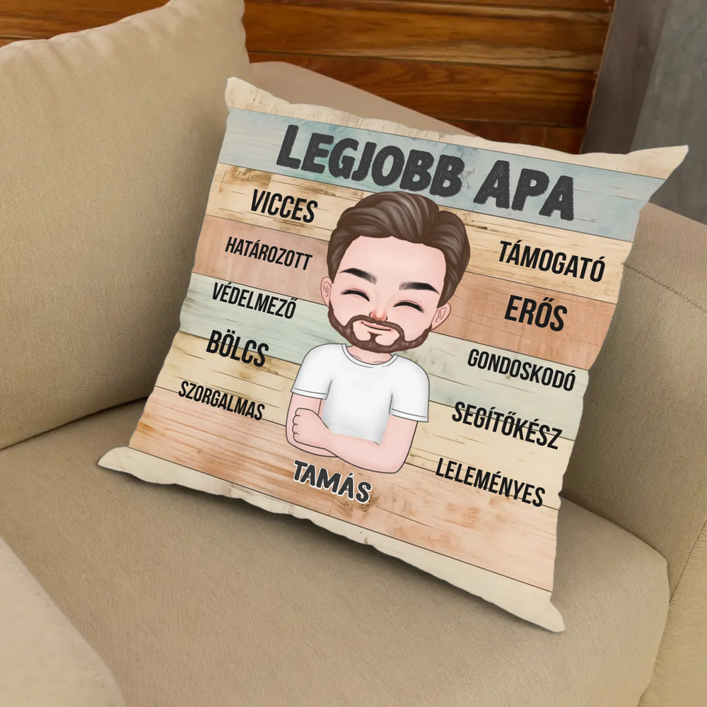 Apa jellemzős telinyomatos FullPrint párna 