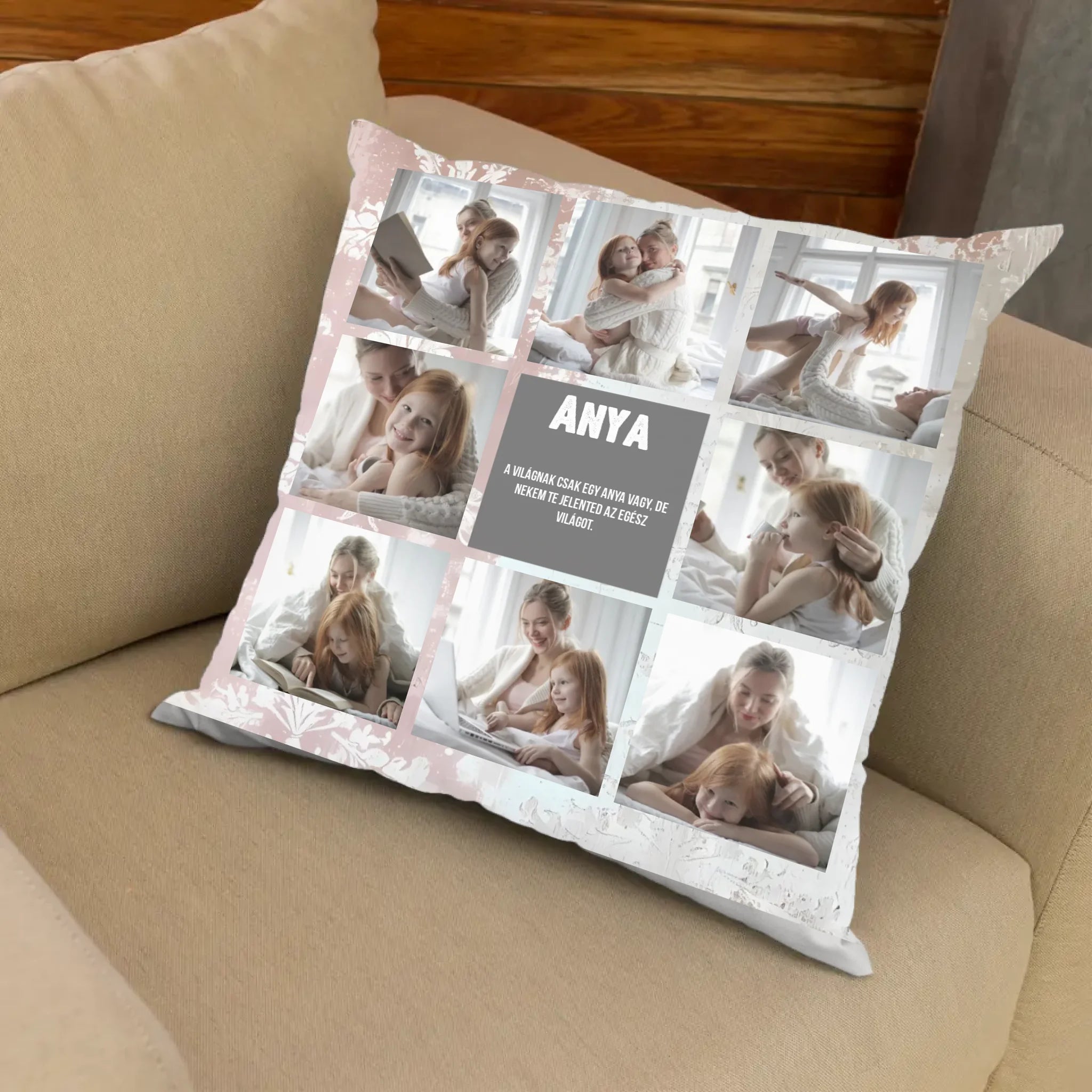 8 fényképes telinyomatos FullPrint párna Anyának