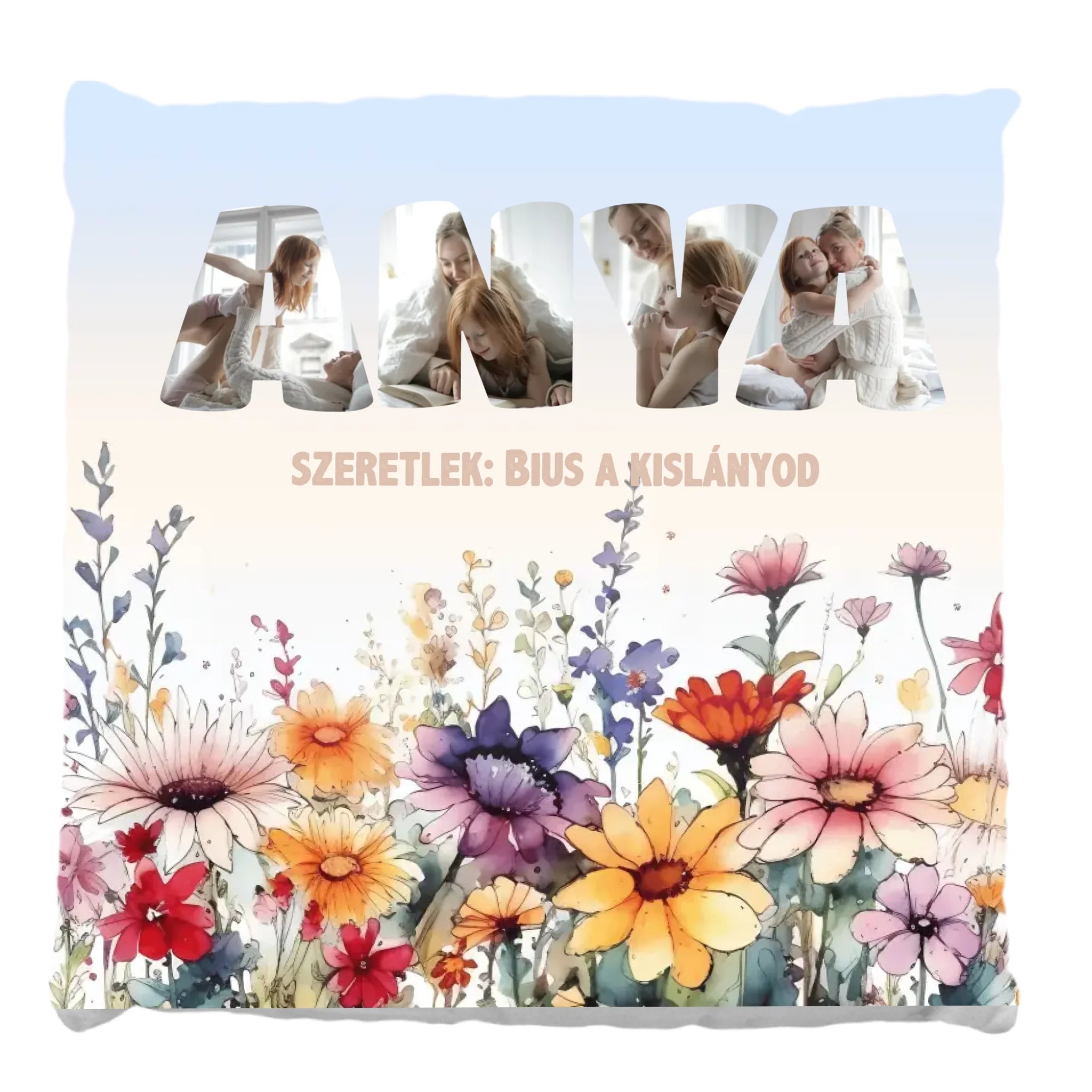 Anya szóképes telinyomatos FullPrint párna 