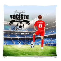 Fiú focista szerkeszthető karakteres telinyomatos FullPrint párna