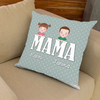 Cuki karakteres telinyomatos FullPrint párna Mamáknak