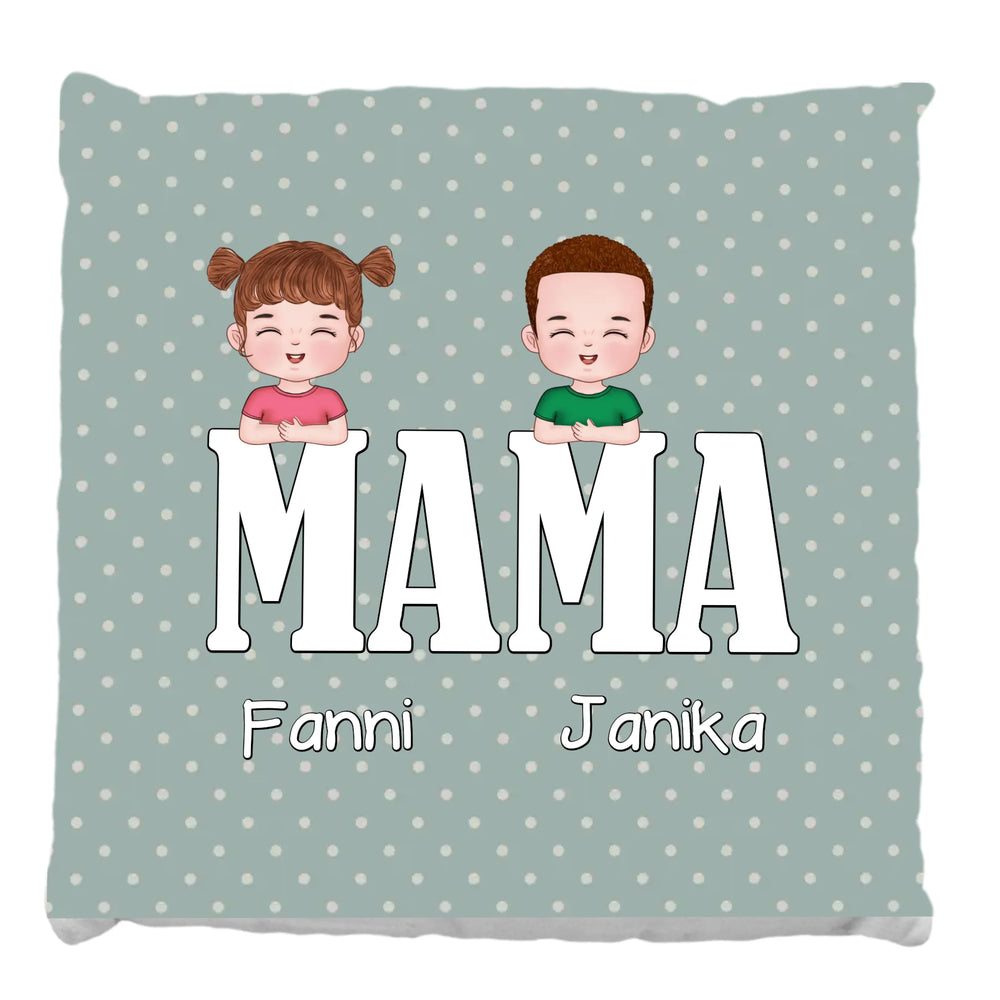 Cuki karakteres telinyomatos FullPrint párna Mamáknak