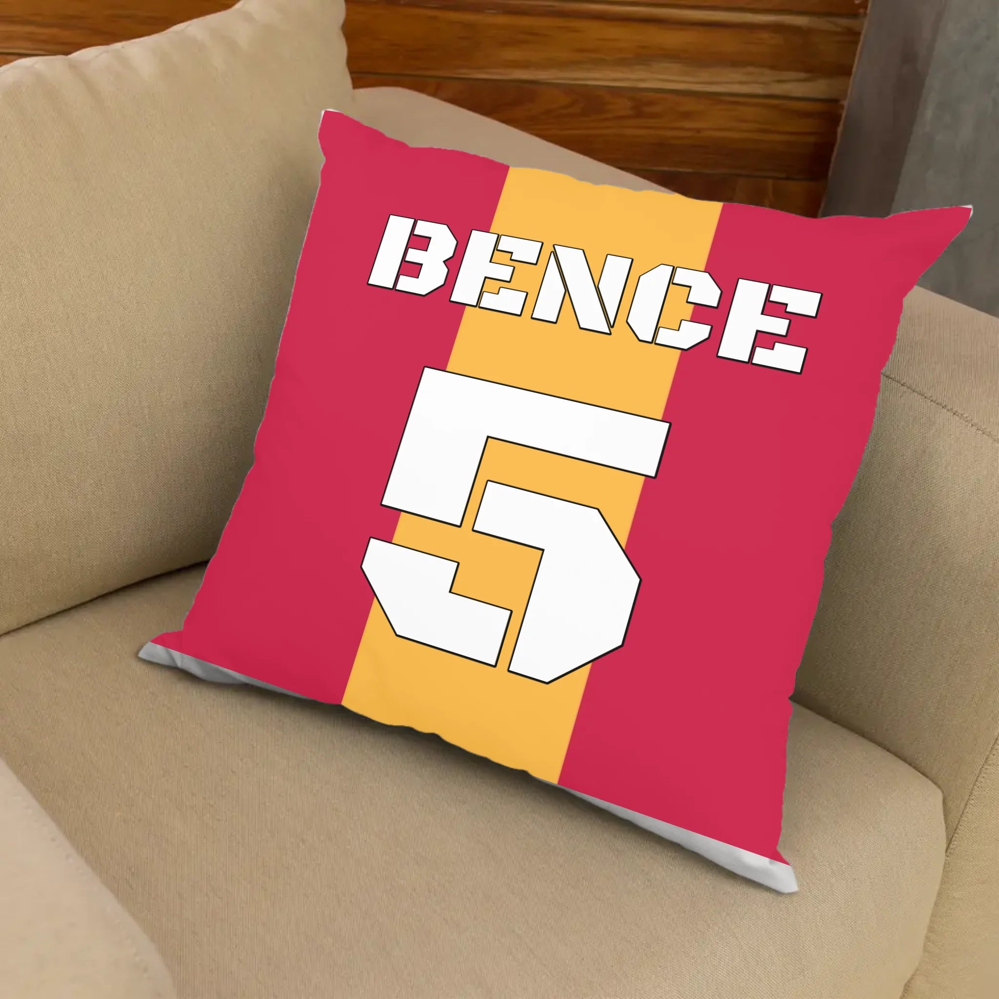 Egyedi neves foci mezes telinyomatos FullPrint párna