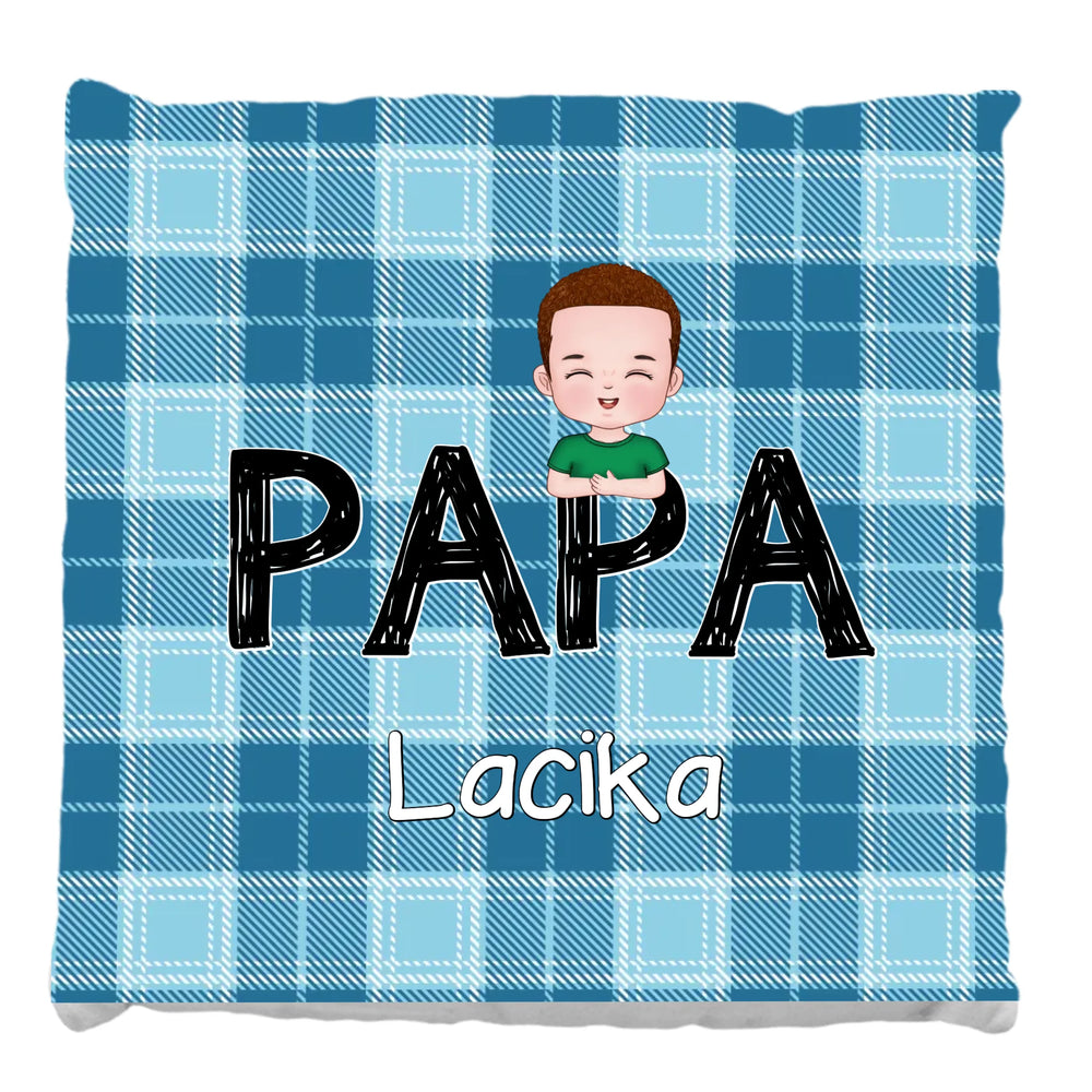 Cuki karakteres telinyomatos FullPrint párna Papáknak