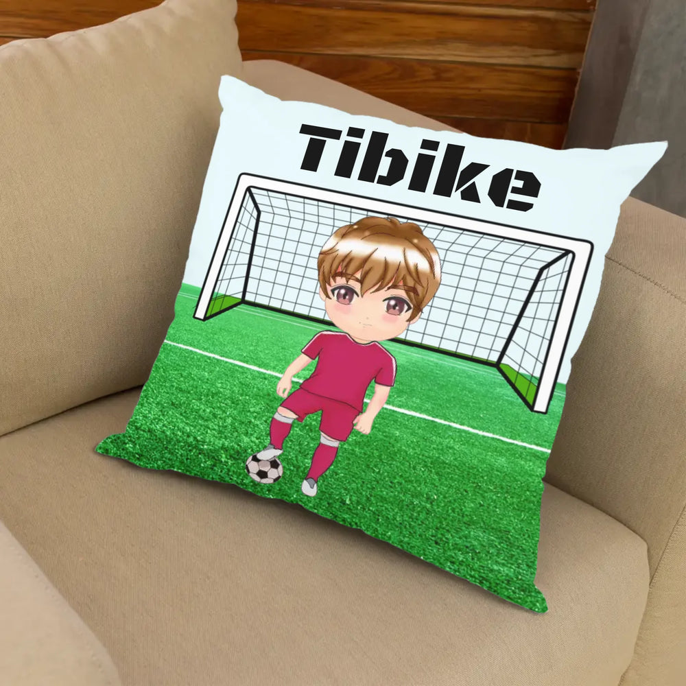 Egyedi cuki karakteres focista telinyomatos FullPrint párna