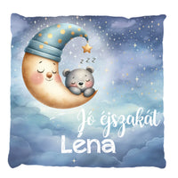 Éjszakai ölelő telinyomatos FullPrint párna gyerekeknek