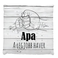 Egyedi feliratos telinyomatos FullPrint párna Apáknak
