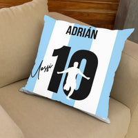 Messi telinyomatos FullPrint párna egyedi névvel