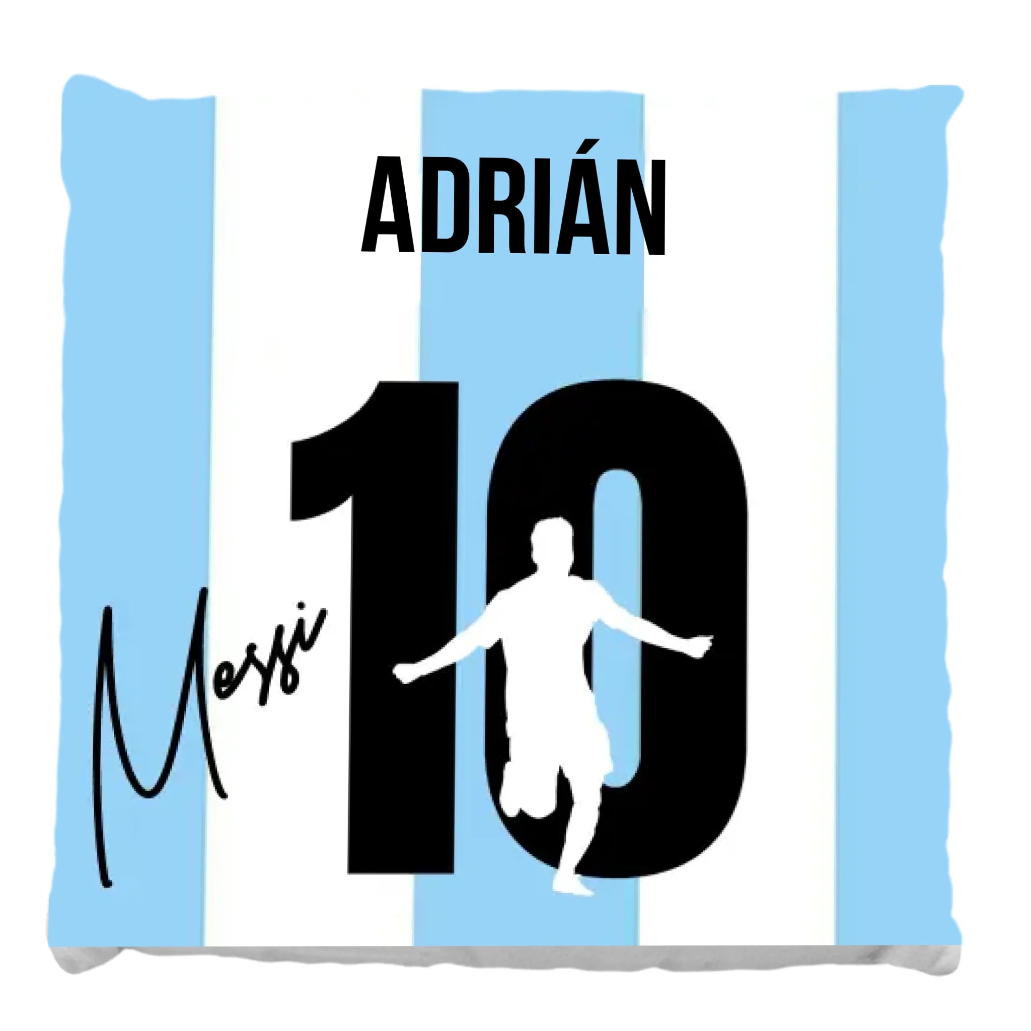 Messi telinyomatos FullPrint párna egyedi névvel