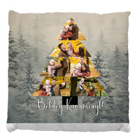 Karácsonyi fenyő alakú 6 fényképes FullPrint ajándék párna