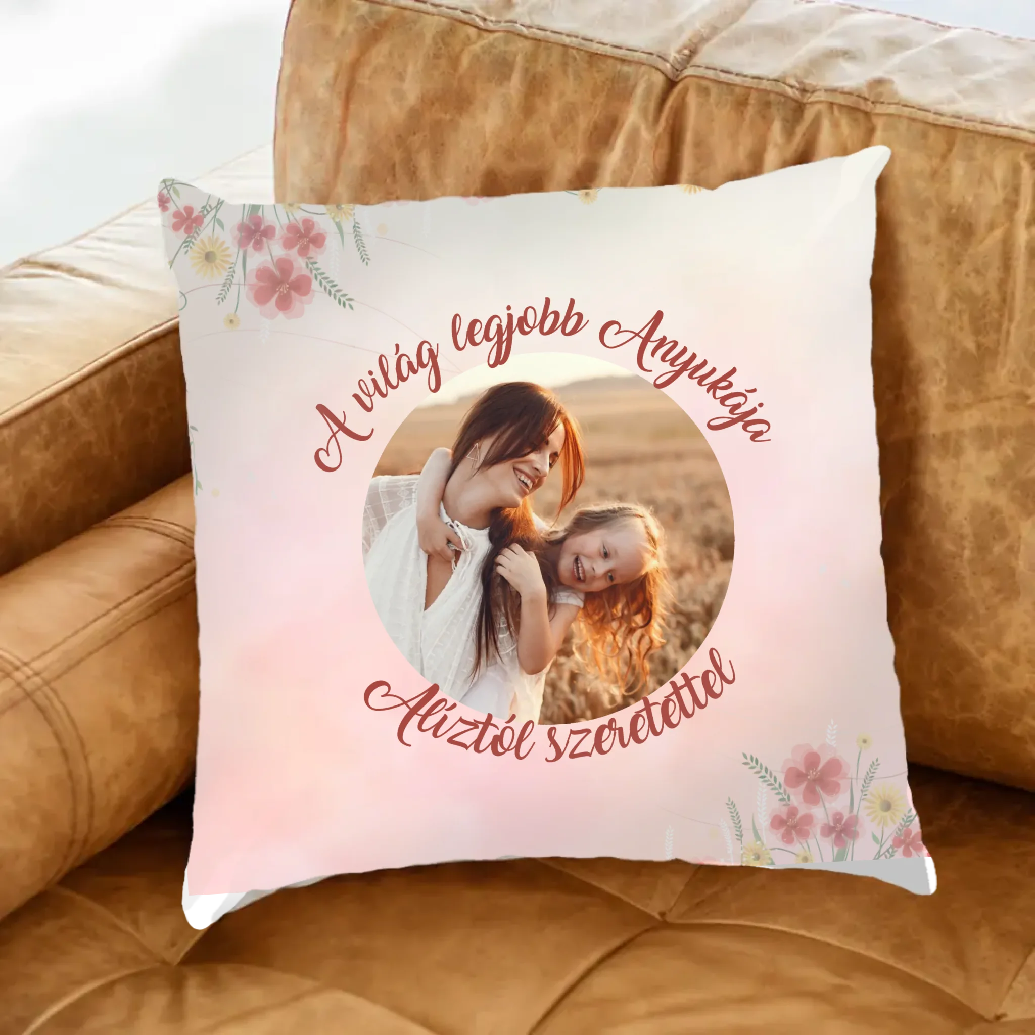 Egyedi képes telinyomatos FullPrint párna Anyáknak