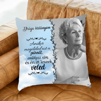 Megemlékezős fullprint párna egyedi fotóval