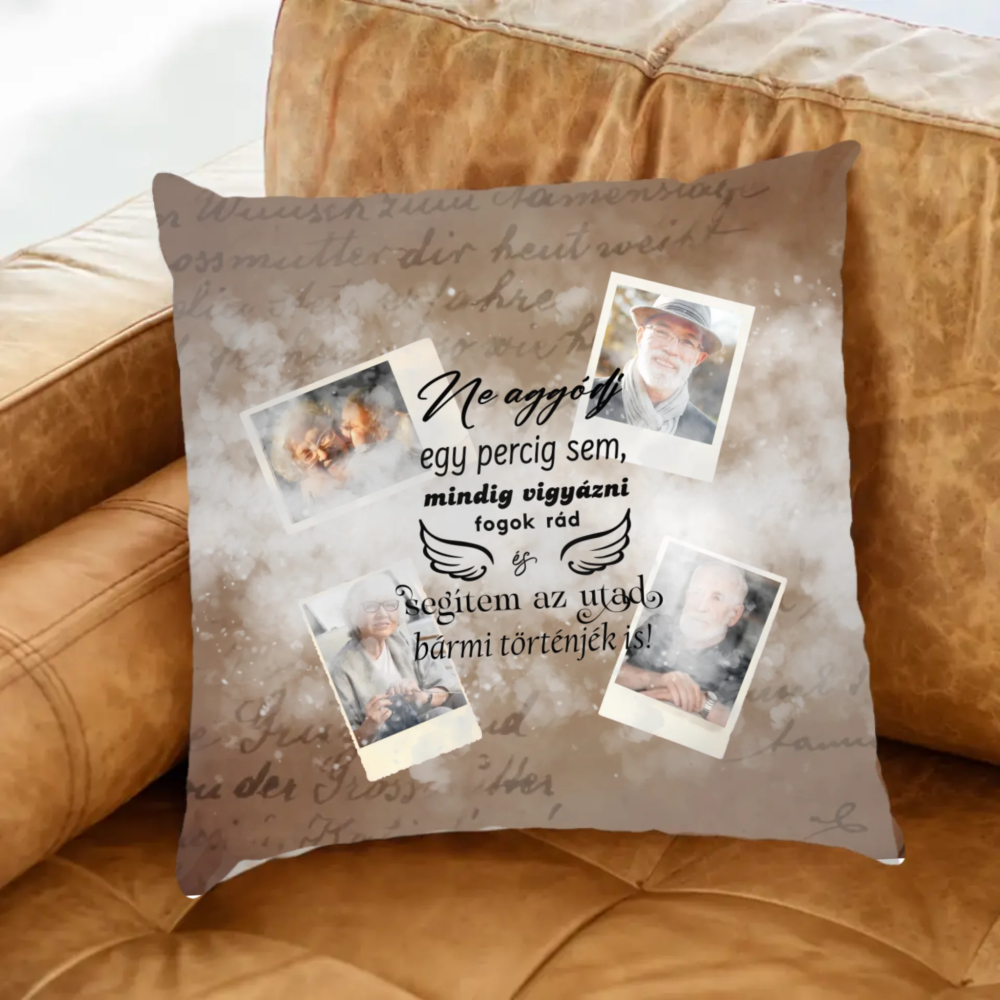 Ne aggódj Fullprint párna saját fényképekkel 