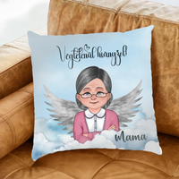 Angyal nagymama szerkeszthető karakteres Fullprint párna