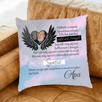 Nélküle a napok lassabban telnek Fullprint párna egyedi fényképpel