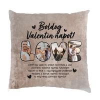 Eltelt egy újabb év valentin napi párna pároknak fullprint nyomattal