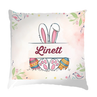 Egyedi neves húsvéti párna szerkeszthető mintával