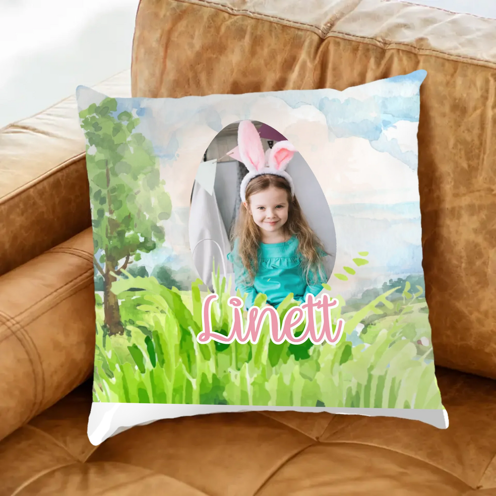 Húsvéti párna egyedi képpel gyerekeknek