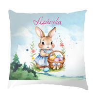 Húsvéti nyuszis fullprint ajándék párna gyerekeknek választható mintával és egyedi névvel